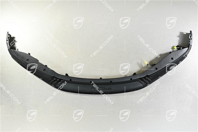 Front bumper spoiler / lower part trim, Black matte, Turbo