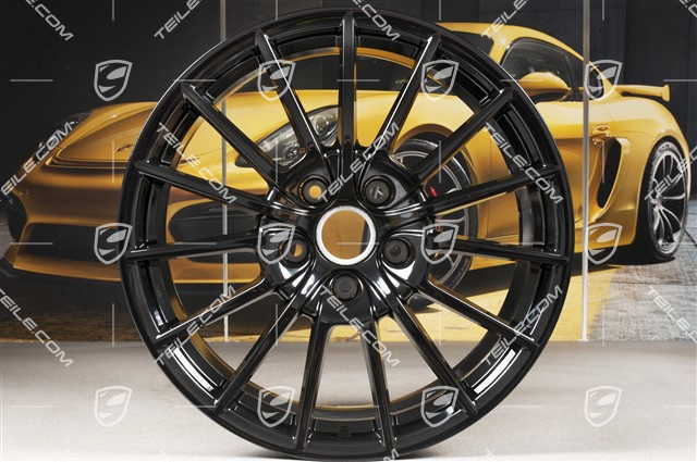 20" Felge Panamera Sport, 9,5J x 20 ET65, schwarz hochglanz