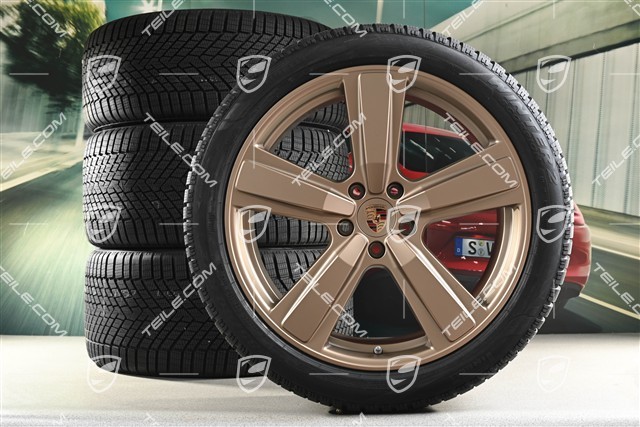 22" Winterräder Cayenne Exclusive Design Sport, Felgen 10J x 22 ET48 +11,5J x 22 ET52 + Pirelli Winterreifen 285/40 R22 + 315/35 R22, Neodyme