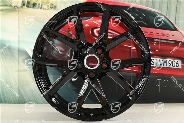 21" Felge Panamera Sport Design, 11,5J x 21 ET69, schwarz hochglanz