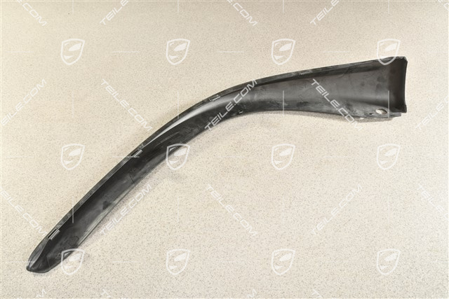 Front bumper spoiler / lower part trim, Satin Black, R