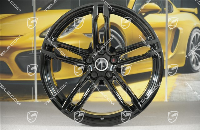 19" Felga, Turbo/Sport Design, 8,5J x 19 ET21, czarny wysoki połysk