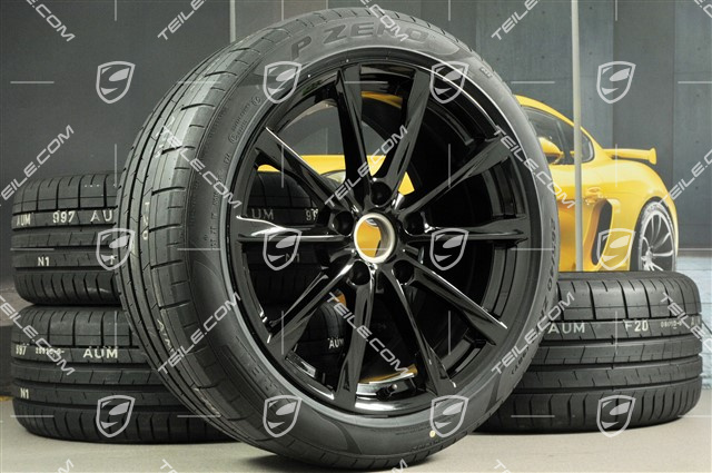 19-inch Boxster S summer wheel set, rims 8J x 19 ET57 + 10J x 19 ET45 + NEW Pirelli P Zero summer tyres 235/40 R19 + 265/40 R19
