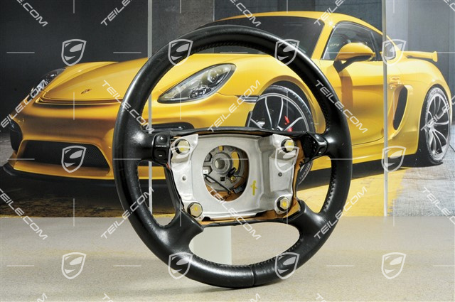 Lenkrad, 4-Speichen, Tiptronic, schwarzes Leder, Leder beschädigt! Lenkrad, 4-Speichen, Tiptronic, schwarzes Leder, Leder beschädigt!