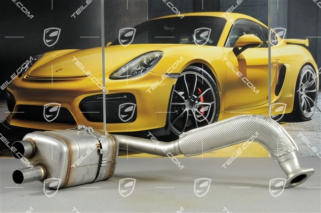 Main exhaust muffler, L Main exhaust muffler, L