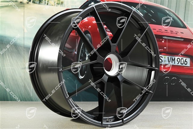 21" Felge "Carrera GTS", Zentralverschluss, 11J x 21 ET82, schwarz seidenmatt