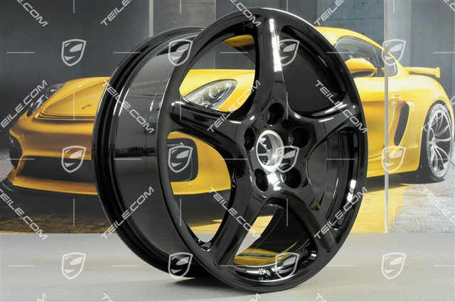 19" Felga Carrera Classic, 8J x 19 ET57, czarny wysoki połysk