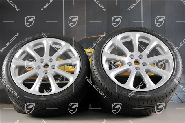 19'' Sommerräder Satz Quatrroporte 8,5J x 19 ET 52 + 10,5J x 19 ET 50,5 Goodyear Eagle F1 245*40*19 + 285*35*19 mit RDK DOT4306