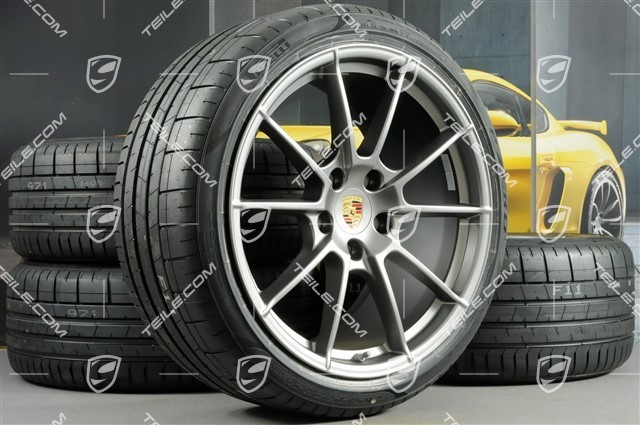 20" Spyder Sommerräder Satz, Felgen 8,5J x 20 ET57 + 10,5J x 20 ET47 + NEUE Pirelli Sommerreifen 235/35 ZR20 + 265/35 ZR20