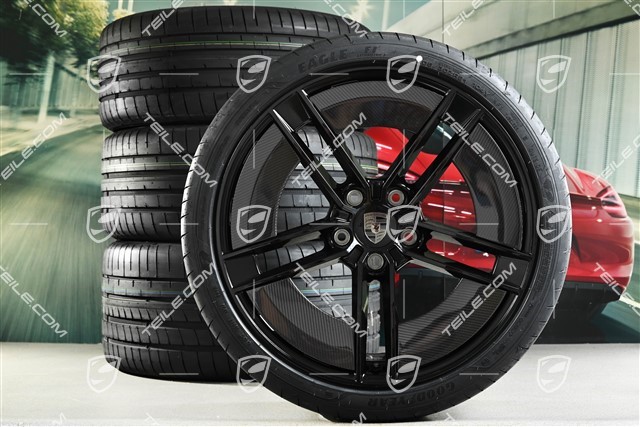 21-inch Exclusive Design summer wheel set, rims 9,5J x 21 ET60 + 11,5J x 21 ET66 + NEW Goodyear Eagle F1 Asymmetric 3 summer tyres 265/35 R21 + 305/30 R21, with Carbon aeroblades