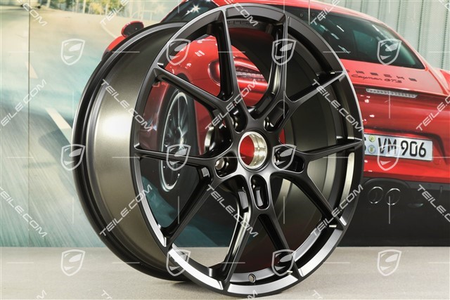 20-inch Carrera lightweight wheel rim, 8,5J x 20 ET50, black satin matt