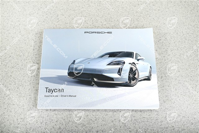 Porsche Taycan facelift 2024- Driver's Manual / Operating Instructions, English