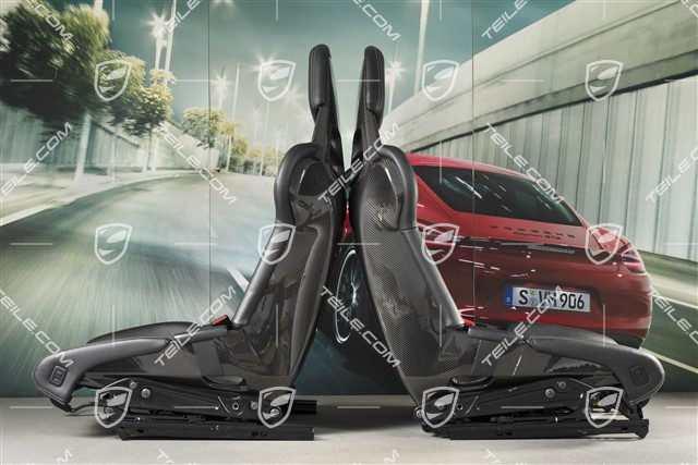 Schalensitze, Carbon, Leder+Alcantara, Schwarz, GT4 Schriftzug, Satz, L+R