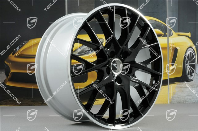 21" Felga Panamera Sport Design, 11,5J x 21 ET69, czarny wysoki połysk