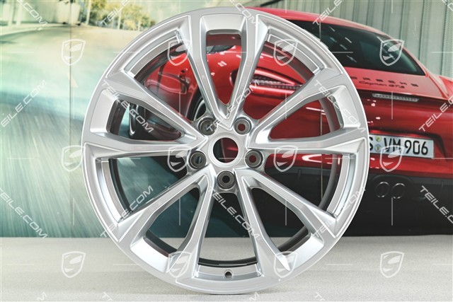 19-inch wheel rim Macan Design-Rad, 8,5J x 19 ET21, brilliant chrome