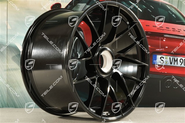 20-inch wheel rim set Turbo Sport III, central lock, 9J x 20 ET51 + 12J x 20 ET63, black high gloss