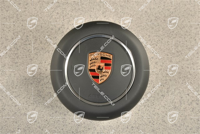 Airbag unit, leather, Black