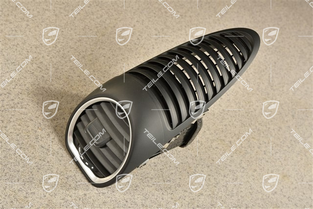 Dashboard centre vent / nozzle, black, L