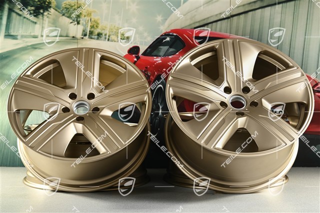 22" felgi Macan Exclusive Design, komplet, 9J x 22 ET29 + 11J x 22 ET47, neodyme