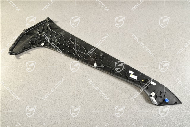Centre console cover, Lateral, Black, R