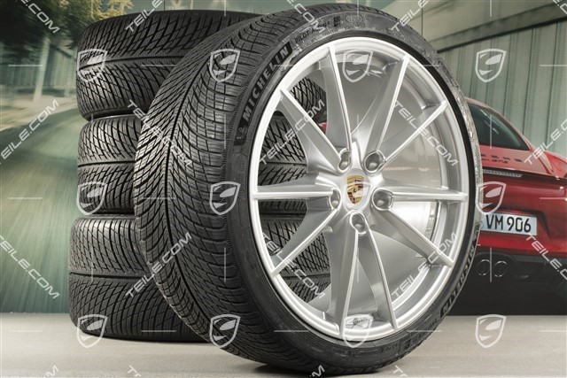 20/21-inch Carrera S winter wheel set, wheel rims 8,5J x 20 ET53 + 11J x 21 ET66 + Michelin winter tyres 245/35 R20 + 295/30 R21, with TPMS
