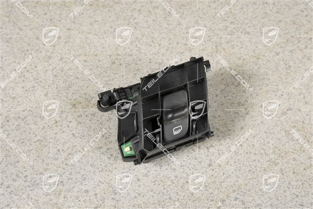 Power windows switch, passenger's side, black matte