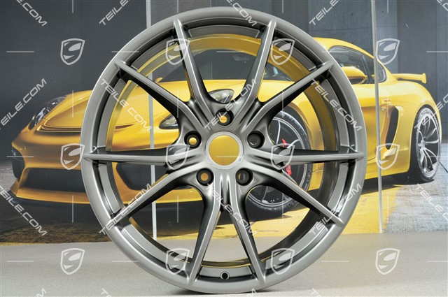 20" Felgensatz Carrera S IV, 8J x 20 ET57 + 10J x 20 ET45, Platinum-Seidenmatt