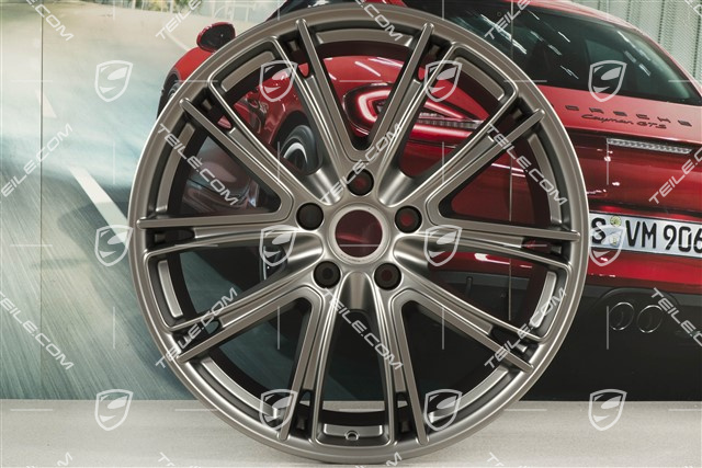 21" Felga Panamera Exclusiv, 11,5J x 21 ET69, platinum satynowy mat