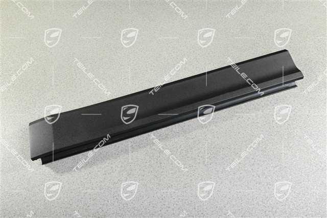Rear door cover / trim, lower part, Matt black, R