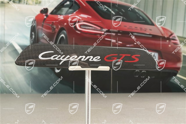 Schwellerleiste / Einstiegleiste - Blende mit Schriftzug Cayenne GTS , hinten, Carbon, R