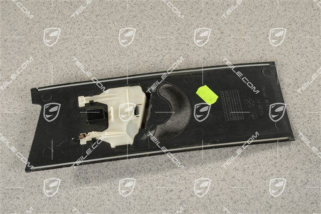 Schieber Verkleidung, B-Säule, oben, Satinschwarz, L