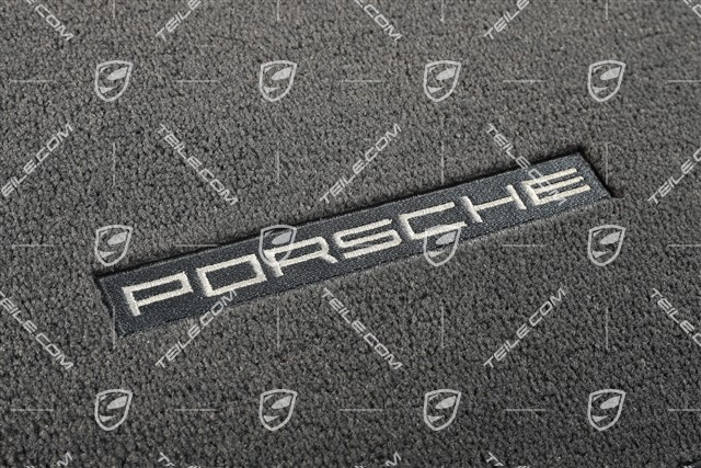 Fußmatten-Set, 4-teilig für 911 Cabrio und Targa Modelle mit BOSE Klangpaket, Seeblau