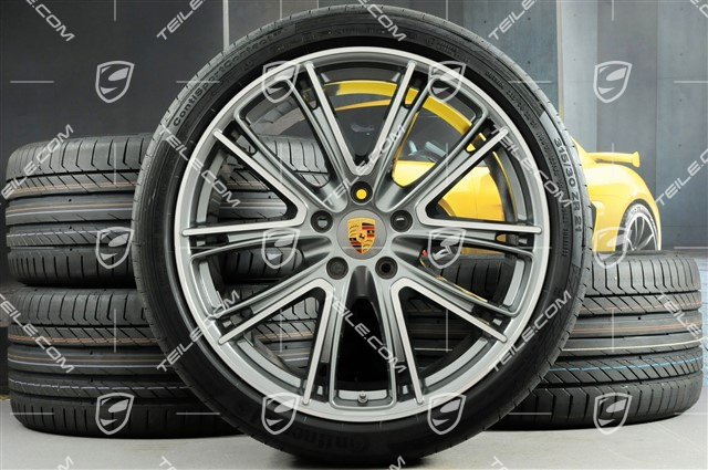 21" Koła letnie Exclusive Design, felgi 9,5J x 21 ET71 + 11,5J x 21 ET69 + opony letnie Continental 275/35 ZR21 + 315/30 ZR21, z czujnikami ciśnienia