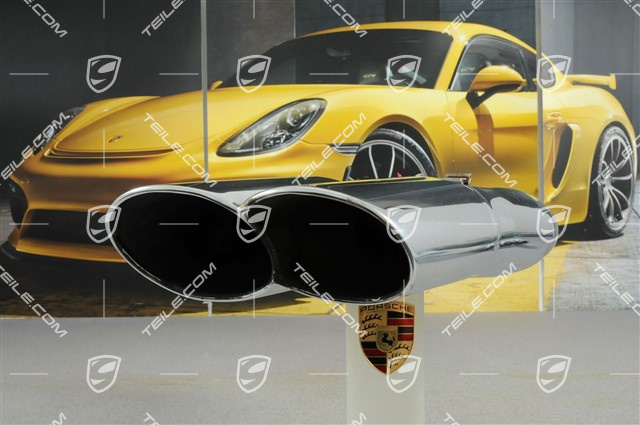 Dual tailpipe, 4-Pipe-Look, R Dual tailpipe, 4-Pipe-Look, R