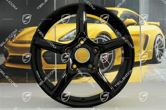 18-inch wheel Boxster IV, 8J x 18 ET57, black high gloss