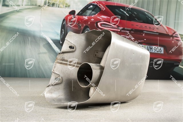 Exhaust system tail pipe, standard tailpipe, L