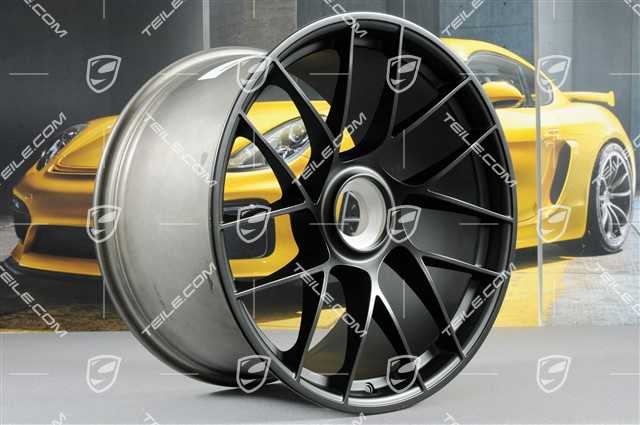 20-inch wheel rim set Turbo Sport III, central lock, 9J x 20 ET51 + 12J x 20 ET63, silky gloss black mat
