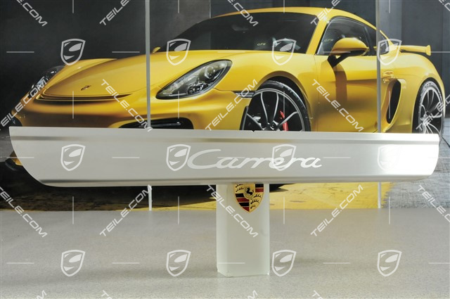 Einstiegleiste, Edelstahl, Schriftzug "Carrera", 1 Stück!