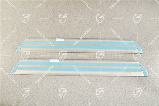 Blenden/Einstiegleisten, unbeleuchtet , Edelstahl, "Boxster S", Satz, L+R