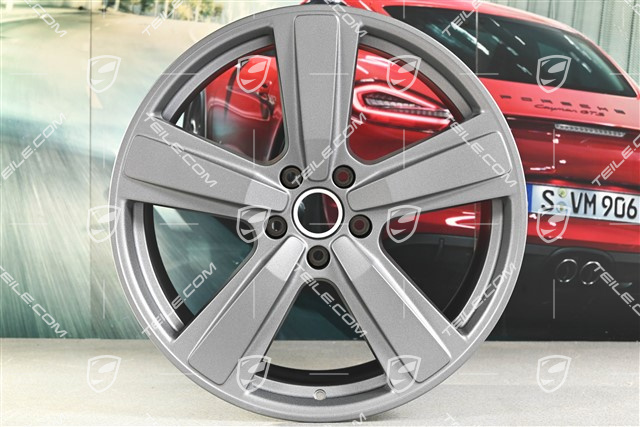 22" Felgensatz Cayenne Exclusive Design Sport, 10J x 22 ET48 +11,5J x 22 ET61, vesuvgrau