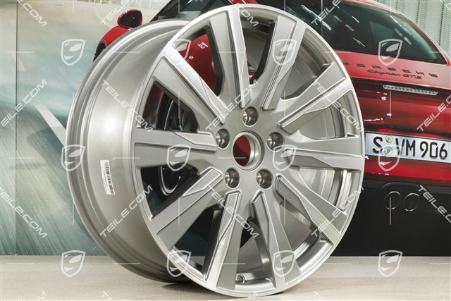 20" Felge Taycan Tequipment Design, 9J x 20 ET54, platinsilber