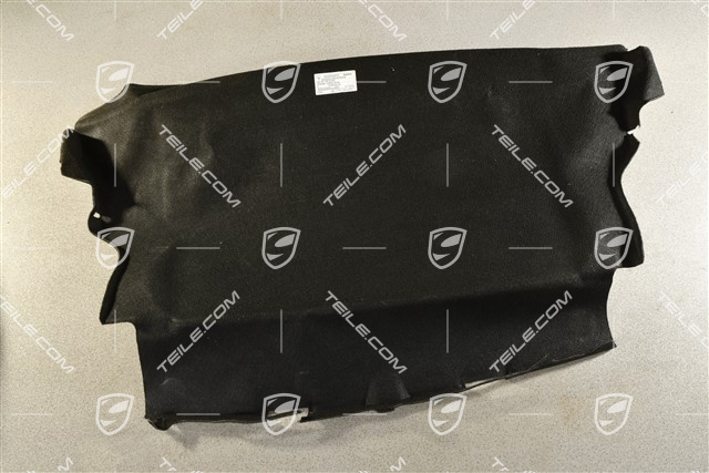 Verkleidung, Cabrio Verdeckkasten Teppich, Schwarz