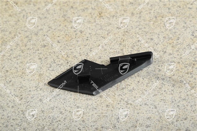 Dashboard trim side cover, Black, L