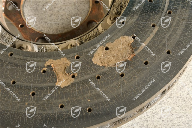 PCCB ceramik brake disc, 20-inch / 420mm, L, damged