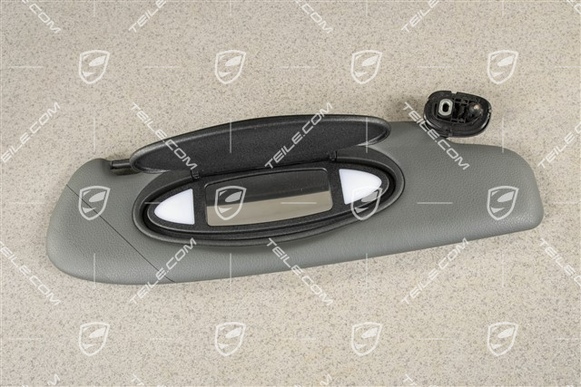 Sonnenblende, Coupe, Kunstleder, Steingrau, R