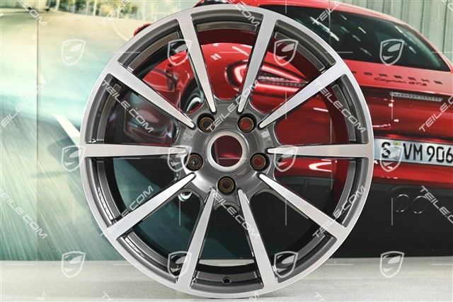 20-inch wheel rim set Carrera Classic, 8J x 20 ET57 + 10J x 20 ET45, titanium dark
