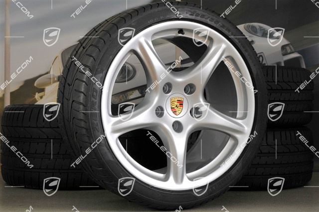 19" komplet kół letnich, Carrera Classic, felgi 8J x 19 ET57 + 11J x 19 ET67 + opony 235/35 ZR19 + 295/30 ZR19