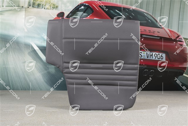 Back seat lower / cushion, Coupe/Targa, leatherette, Space grey, L