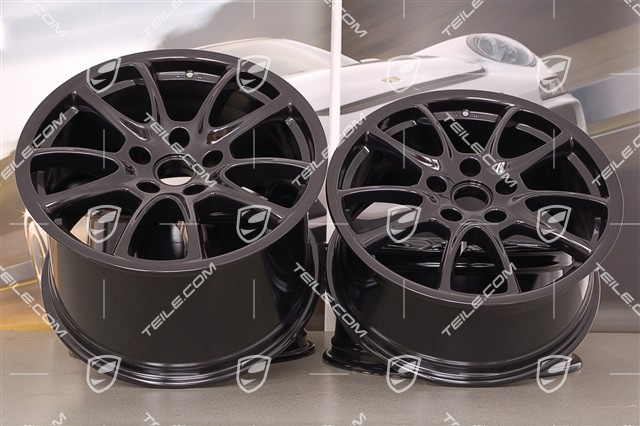 19" GT3 Felgensatz, 8,5J x 19 ET53 + 12J x 19 ET68, schwarz