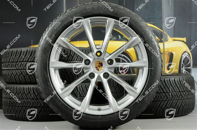 19" Boxster S Winterräder Satz, Felgen 8J x 19 ET57 + 10J x 19 ET45 + NEUE Michelin Pilot Alpin 4 Winterreifen 235/40 R19 + 265/40 R19